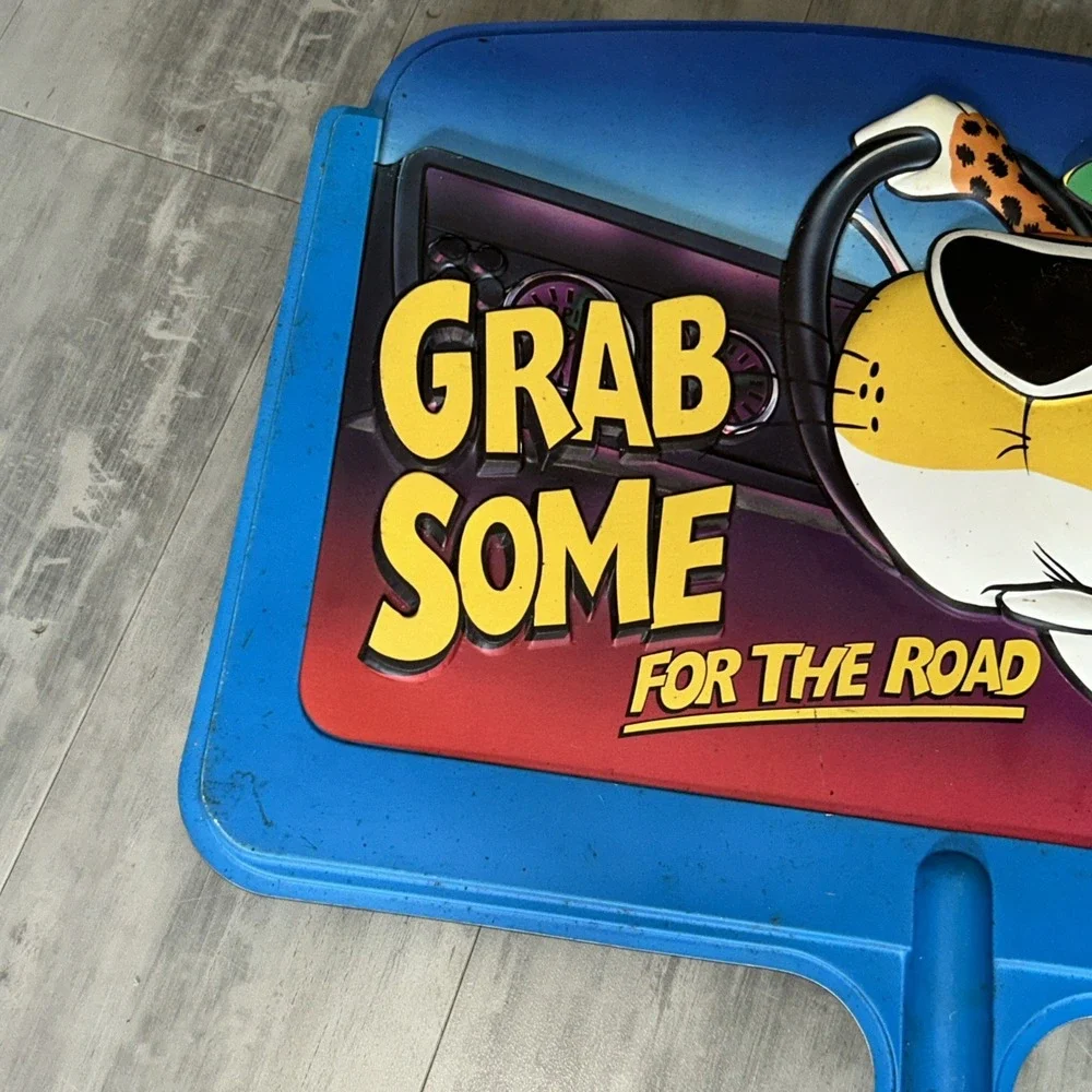 Vintage Frito-Lay Chester Cheetah Cheetos Advertising Plastic Store Display Sign